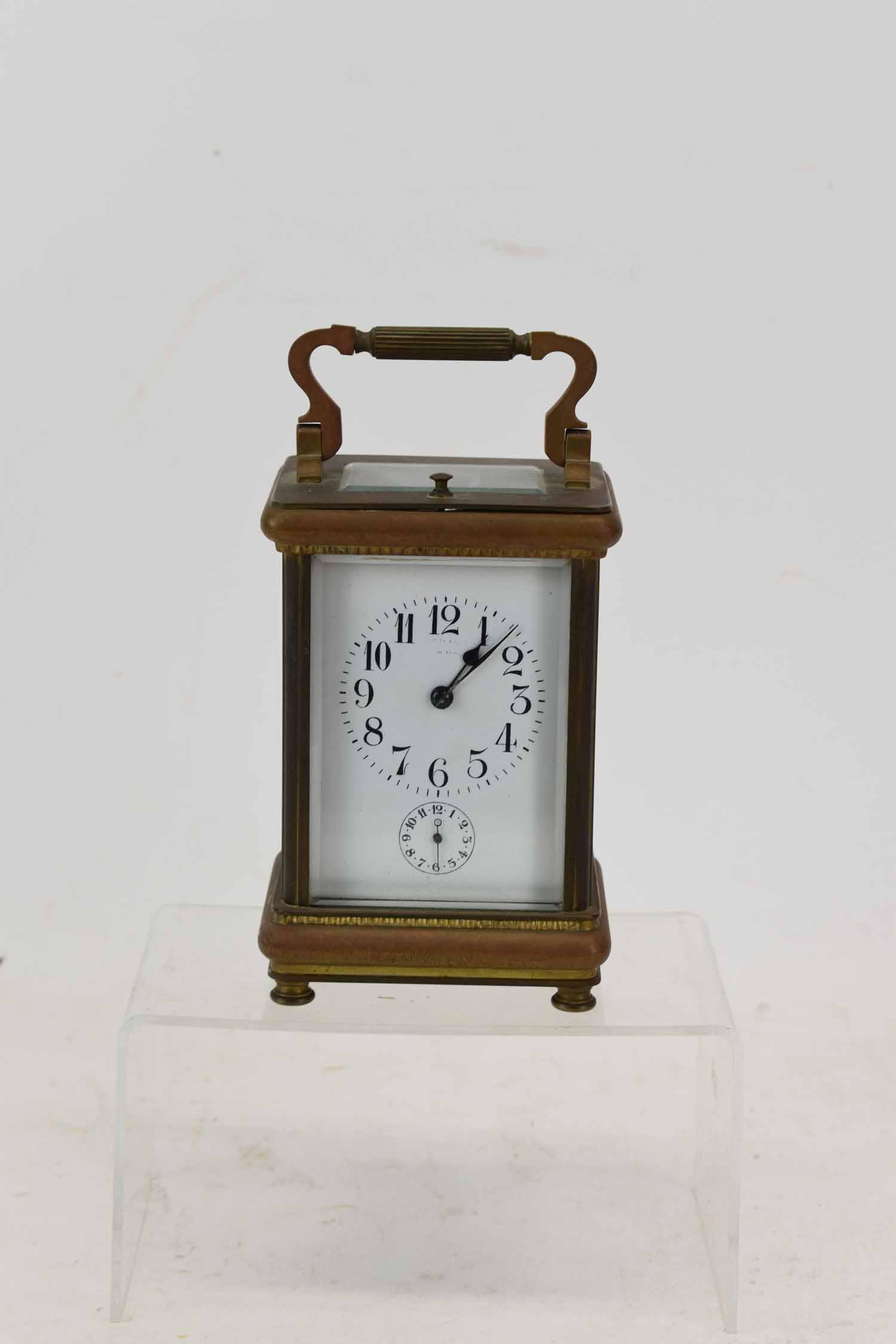 Vintage French Tiffany Style Carriage Clock (1 of 3)