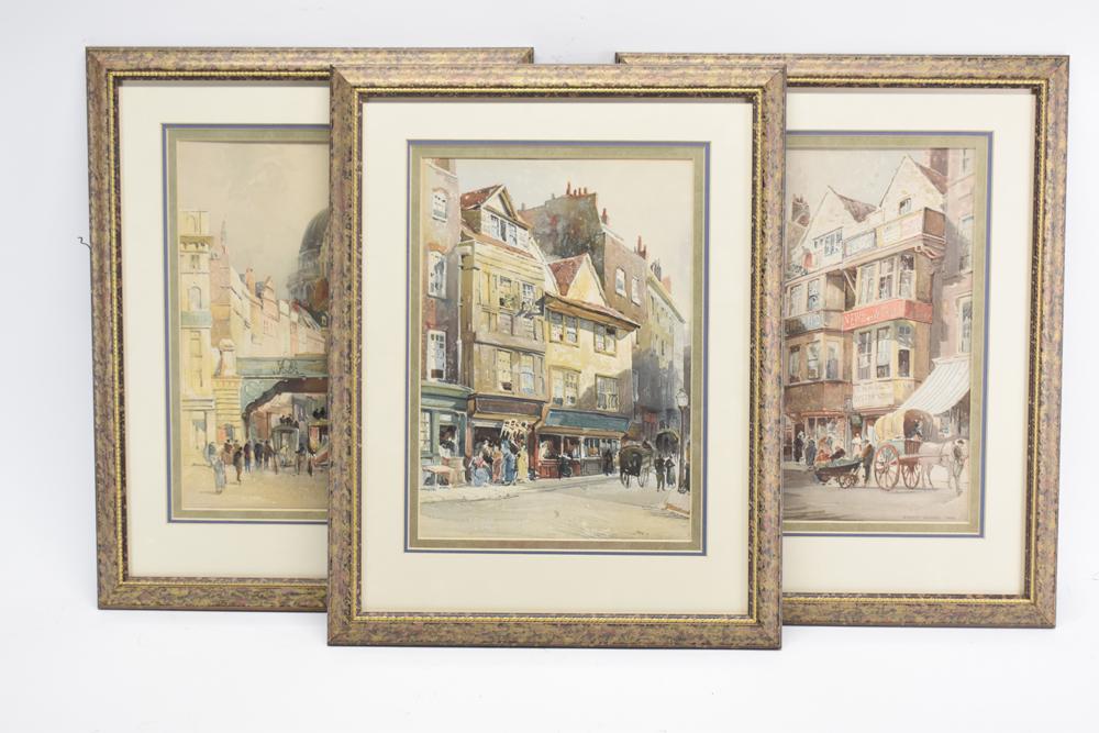 Three Ernest George Framed Watercolors (1 of 5)