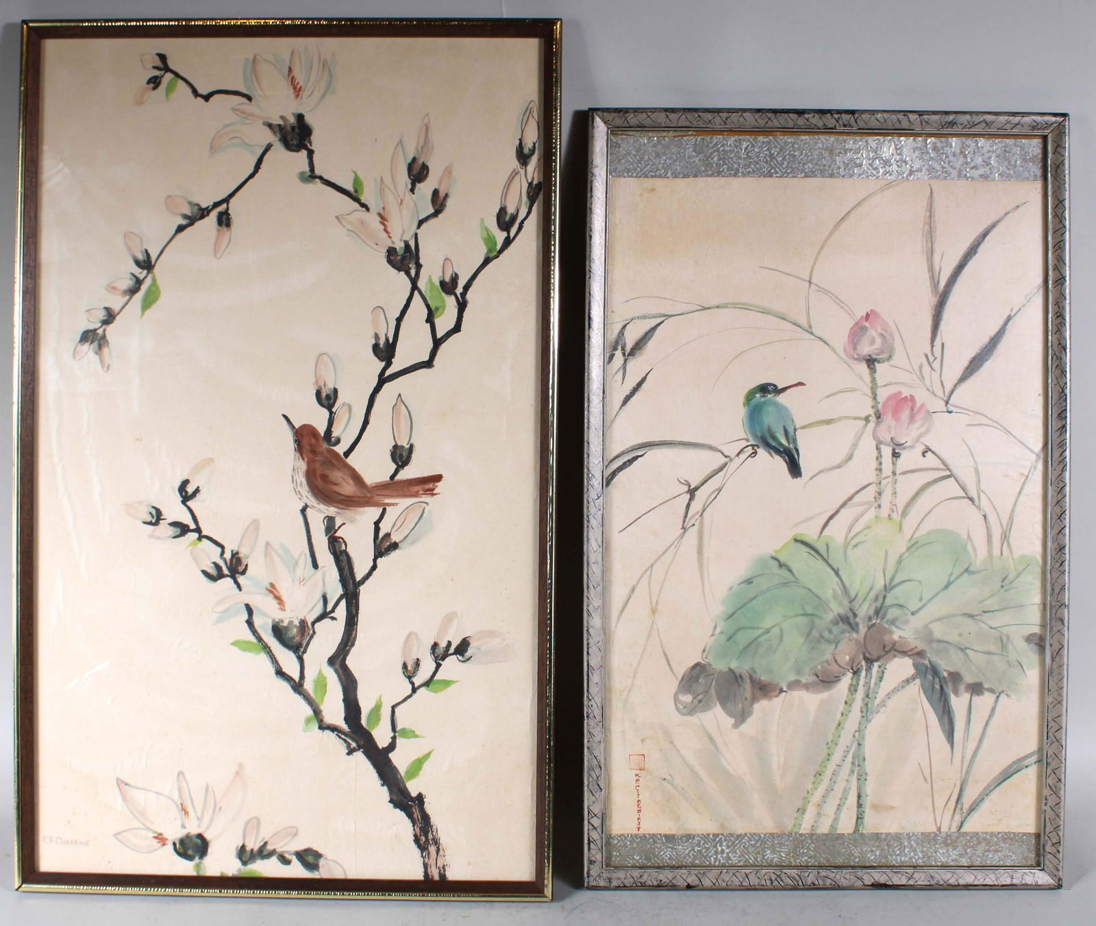 Katherine Parsons Clinedinst, Two Scroll Painting (1 of 20)