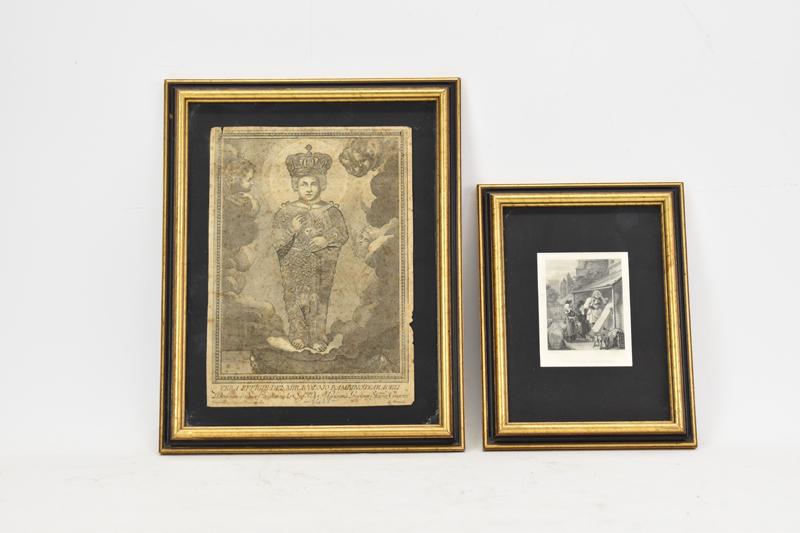Two Antique Continental Engravings (1 of 6)