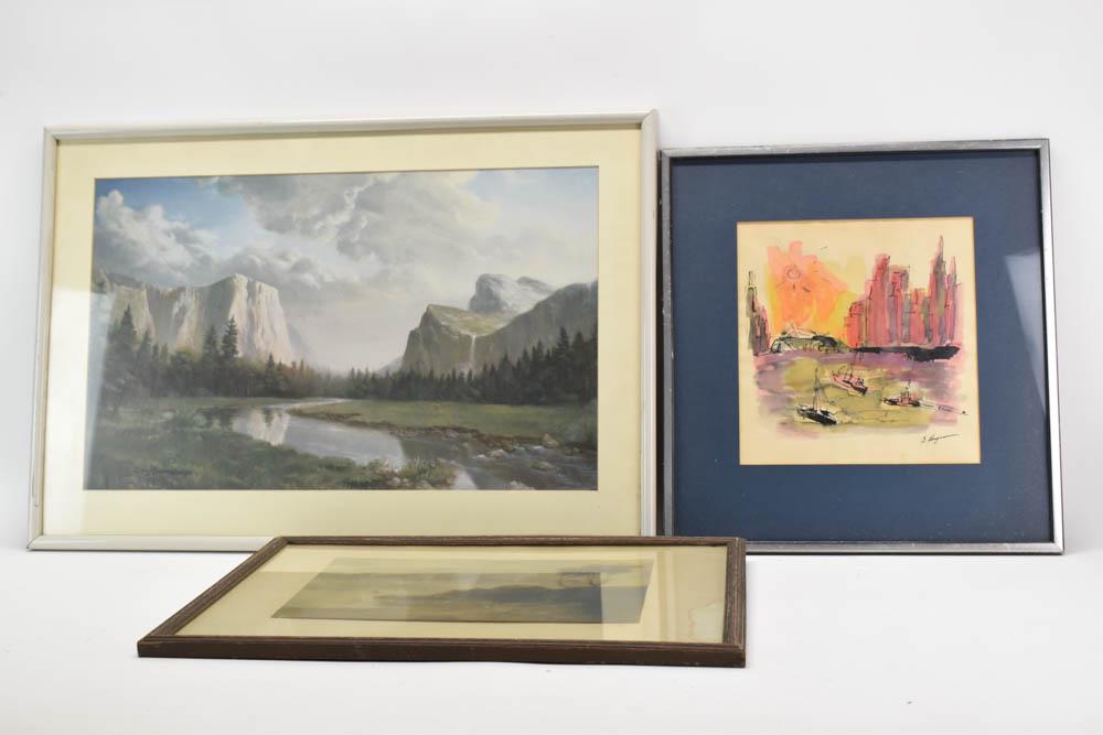 Dino Massaroni Framed Western Mountain Print (1 of 7)