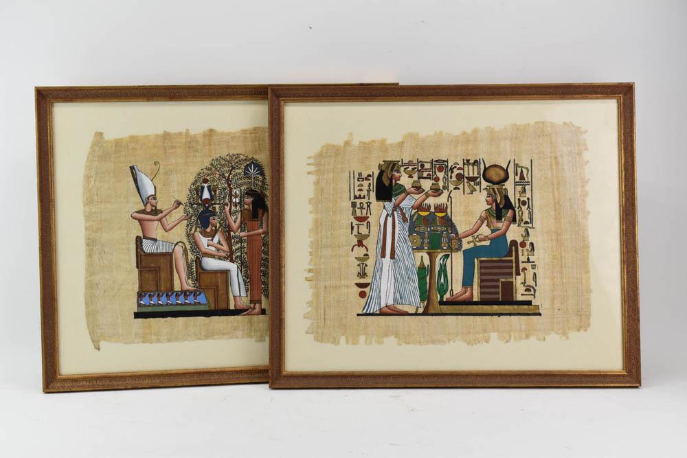 Two Egyptian Art on Papyrus Paper (1 of 9)