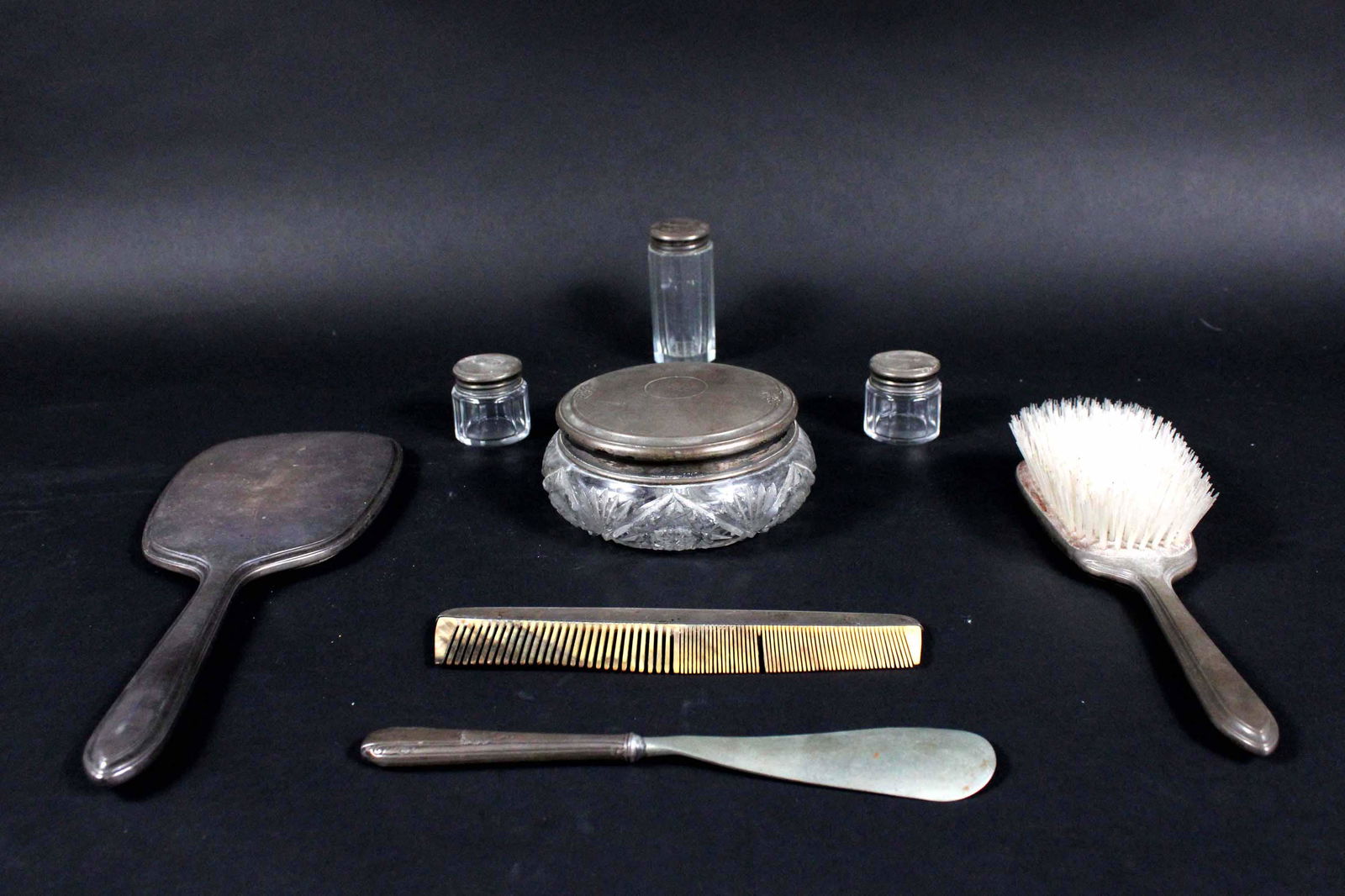 Gorham Sterling Silver Three Piece Dresser Set (1 of 11)