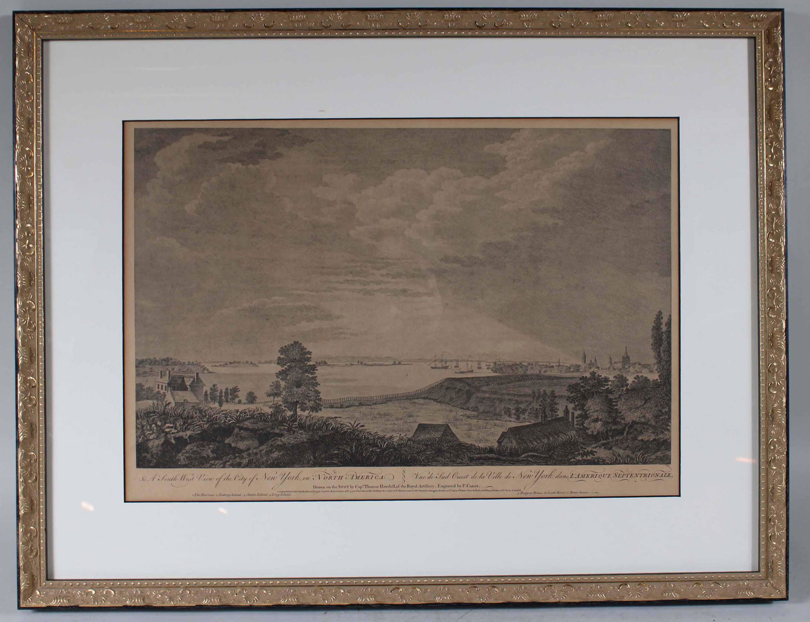 Pierre Canot, Engraving, SW View of New York City (1 of 11)
