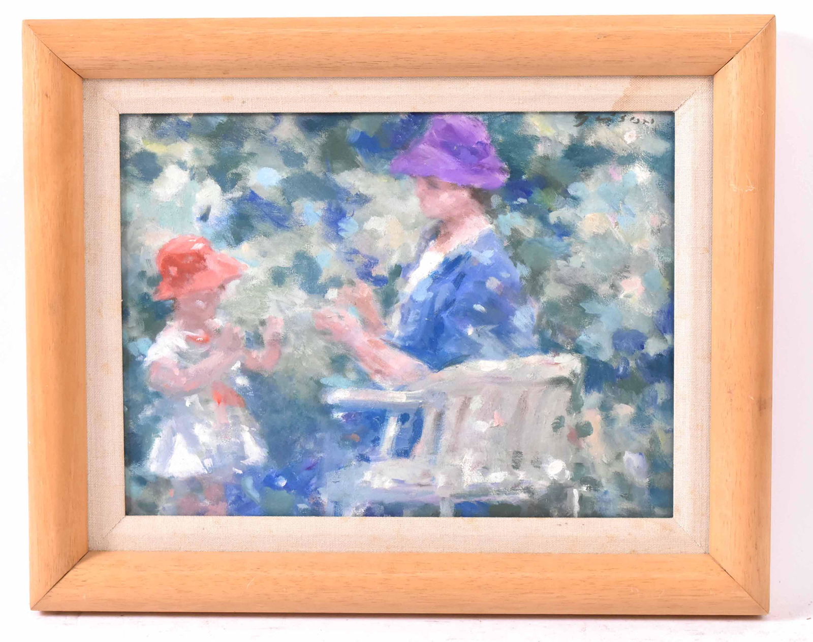 Oil on Canvas, Mother and Child, Andre Gisson (1 of 4)