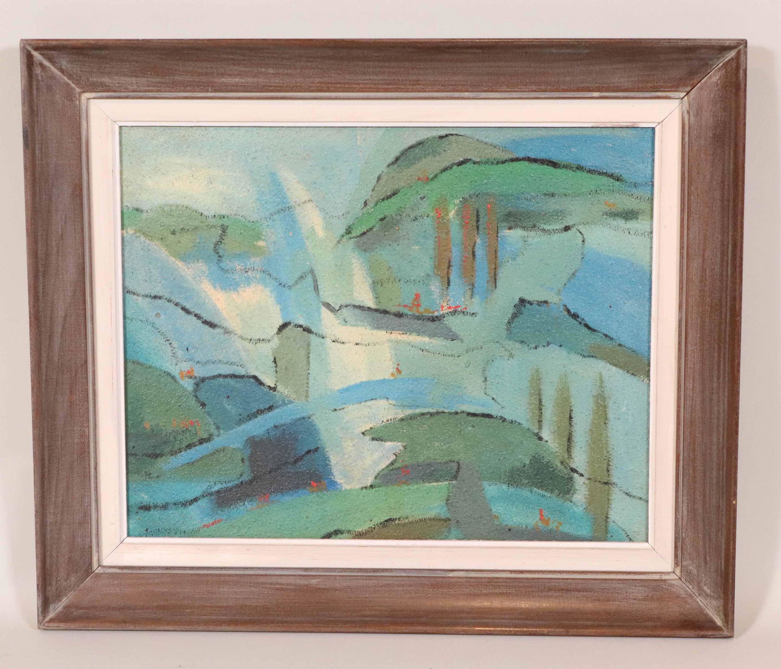 Oil and Gesso on Board, Abstract Landscape (1 of 8)