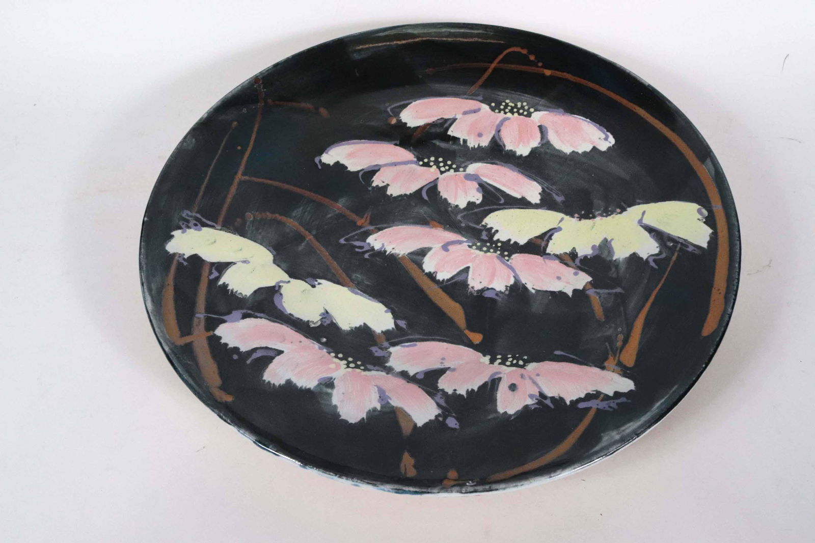 Large Glazed Ceramic Charger (1 of 8)