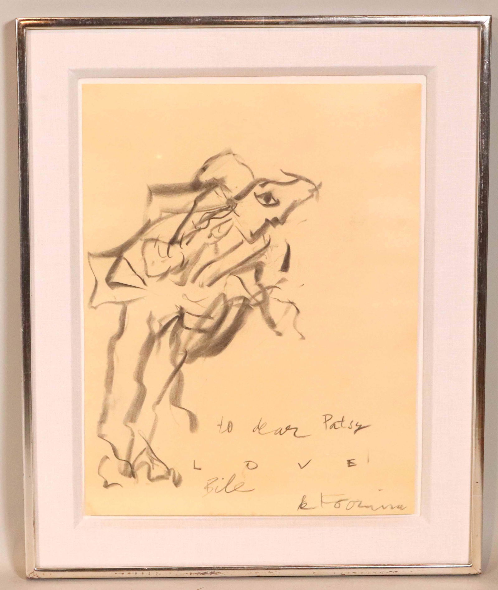 Willem de Kooning, Charcoal on Paper, 'Love' (1 of 13)