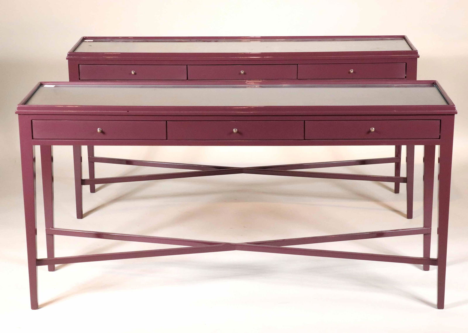 Pair of Federal Style Mahogany Pier Tables (1 of 7)