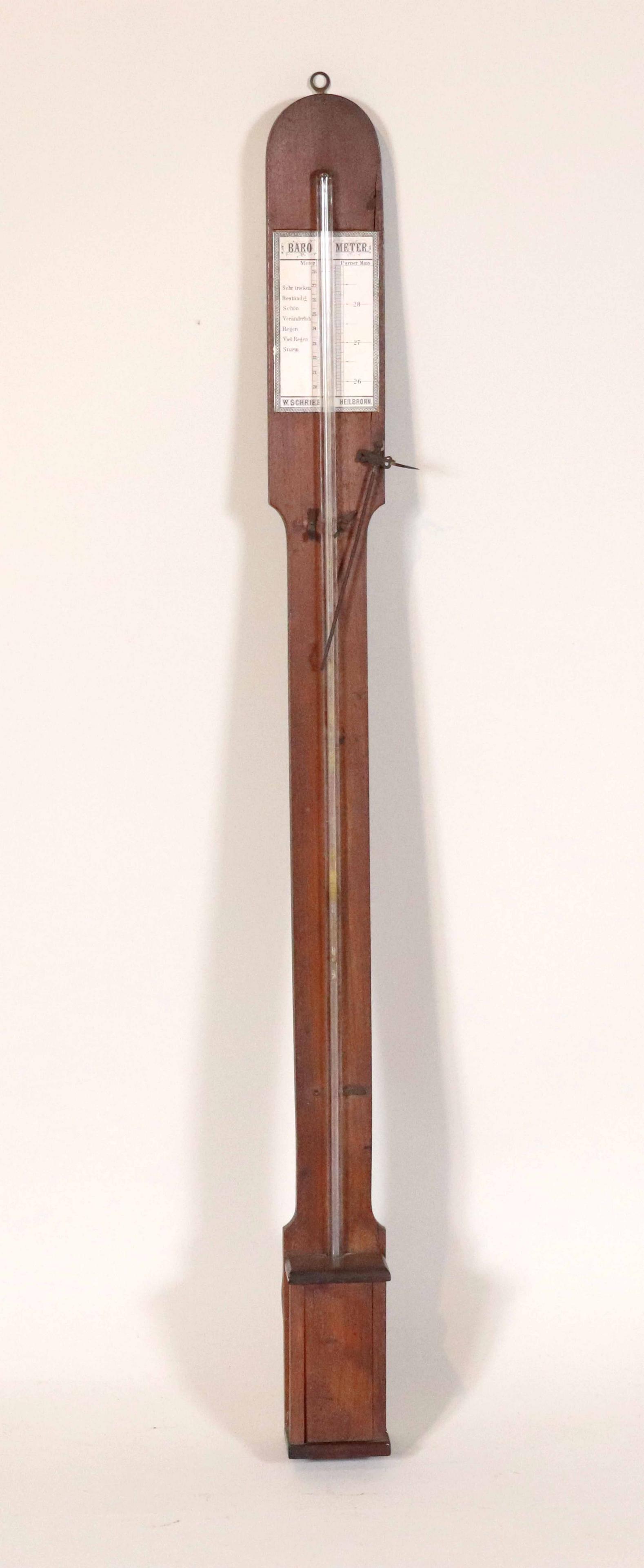 Regency Mahogany Stick Barometer (1 of 9)