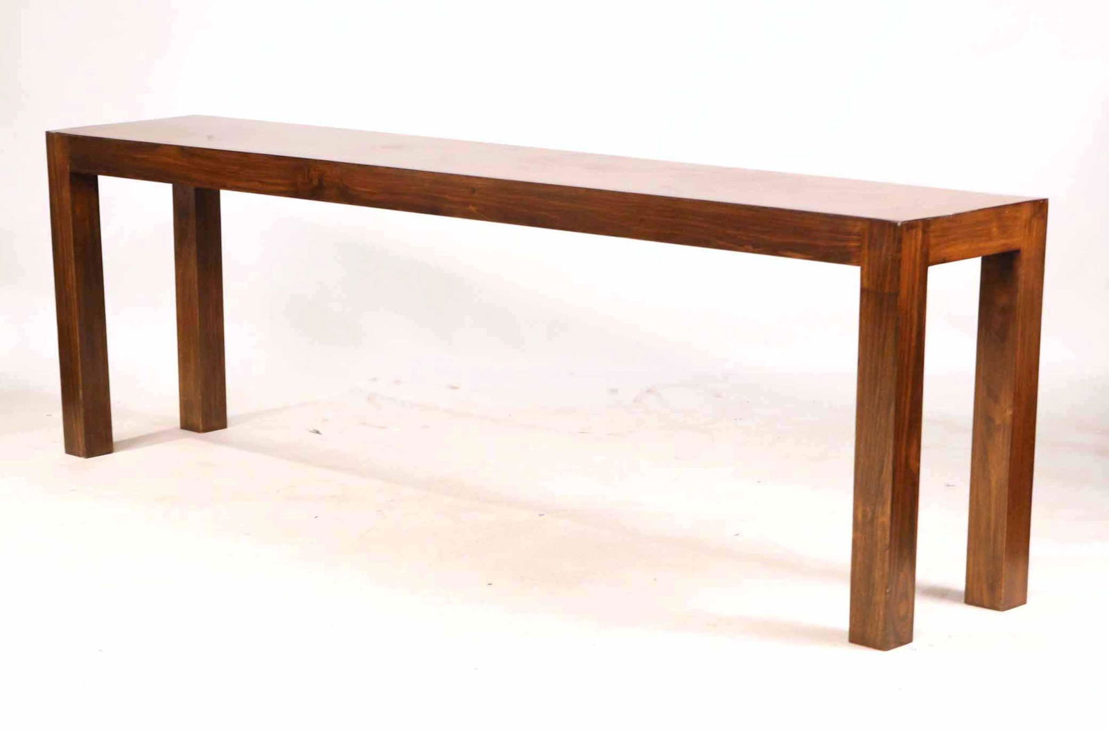 Contemporary Stained Walnut Console Table (1 of 6)