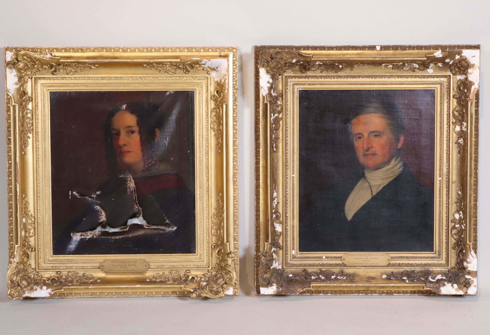 Two Portraits by William Page, Oil on Canvas (1 of 17)