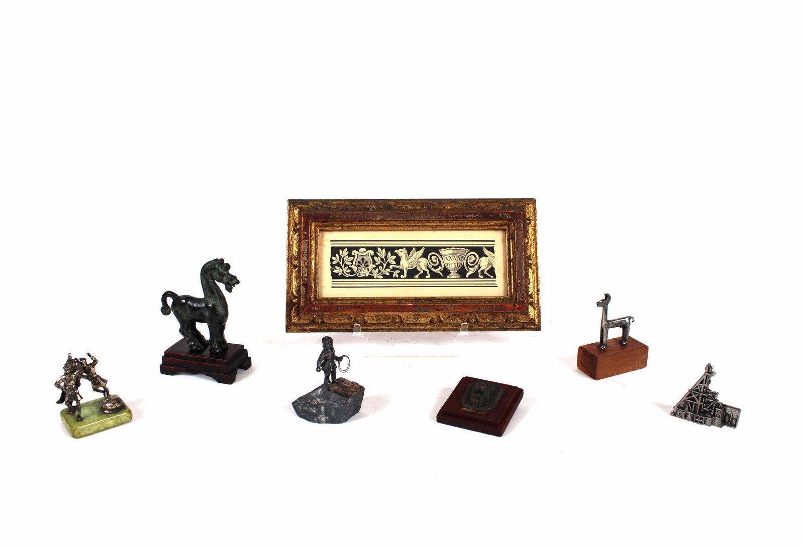 Framed English India Ink Border Fragment (1 of 17)