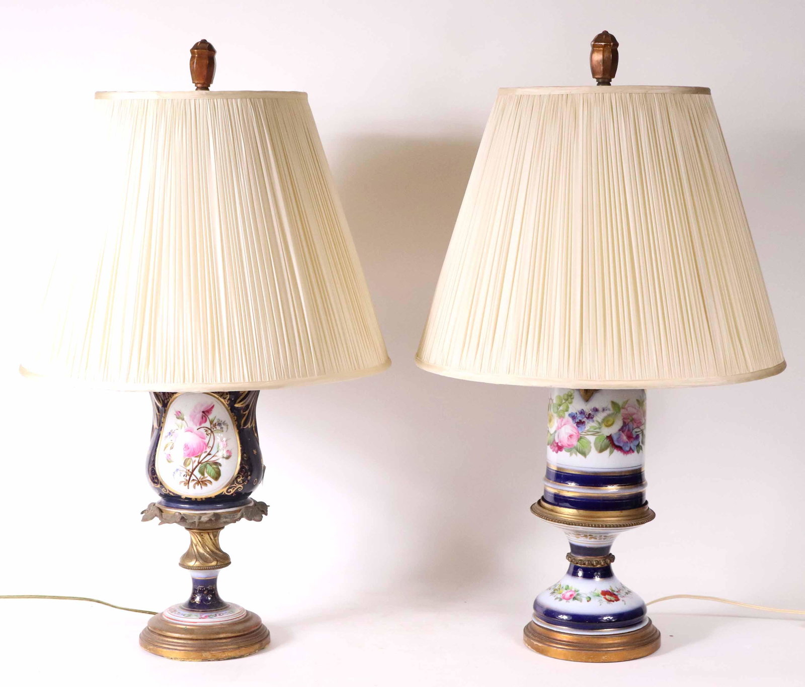 Two Similar Sevres Style Porcelain Table Lamps (1 of 12)