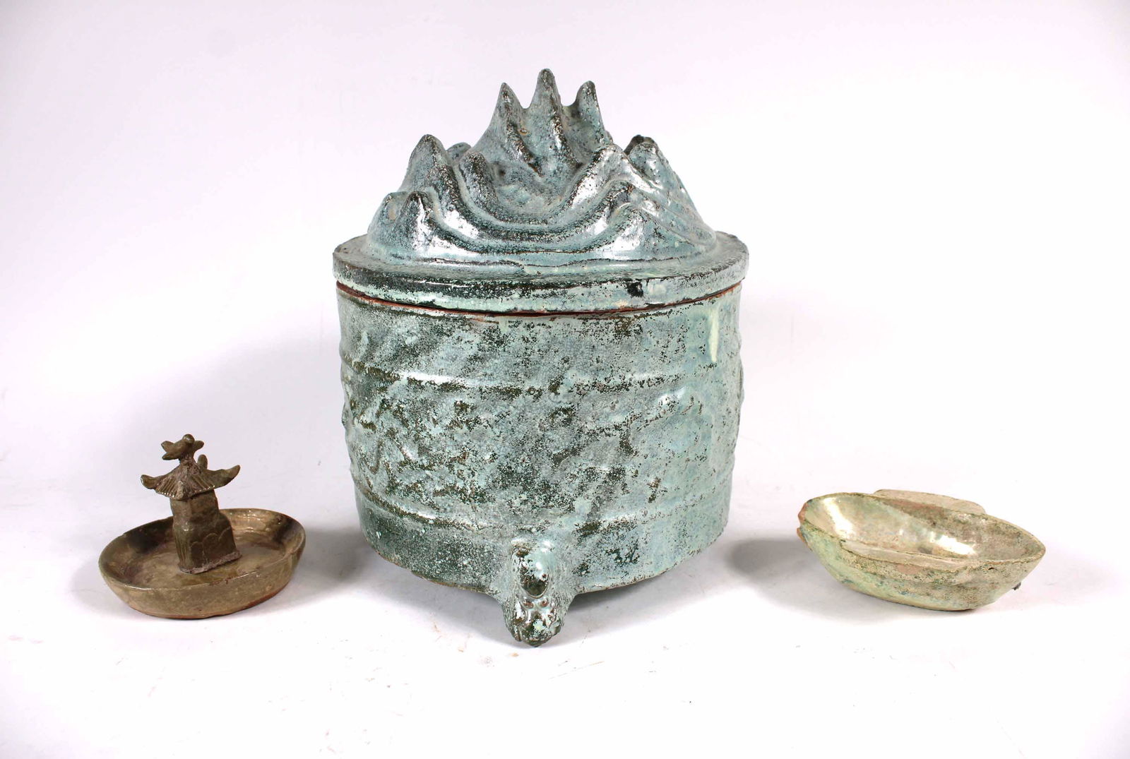 Three Chinese Glazed Pottery Table Articles (1 of 10)