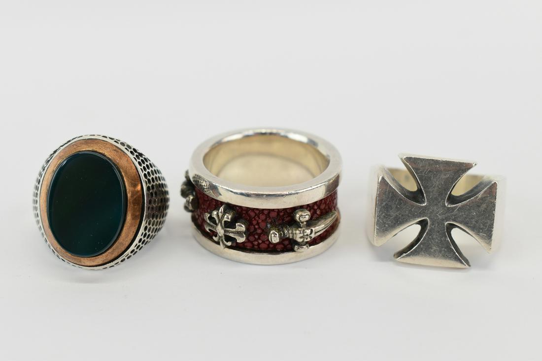 Three Sterling Silver Rings (1 of 7)
