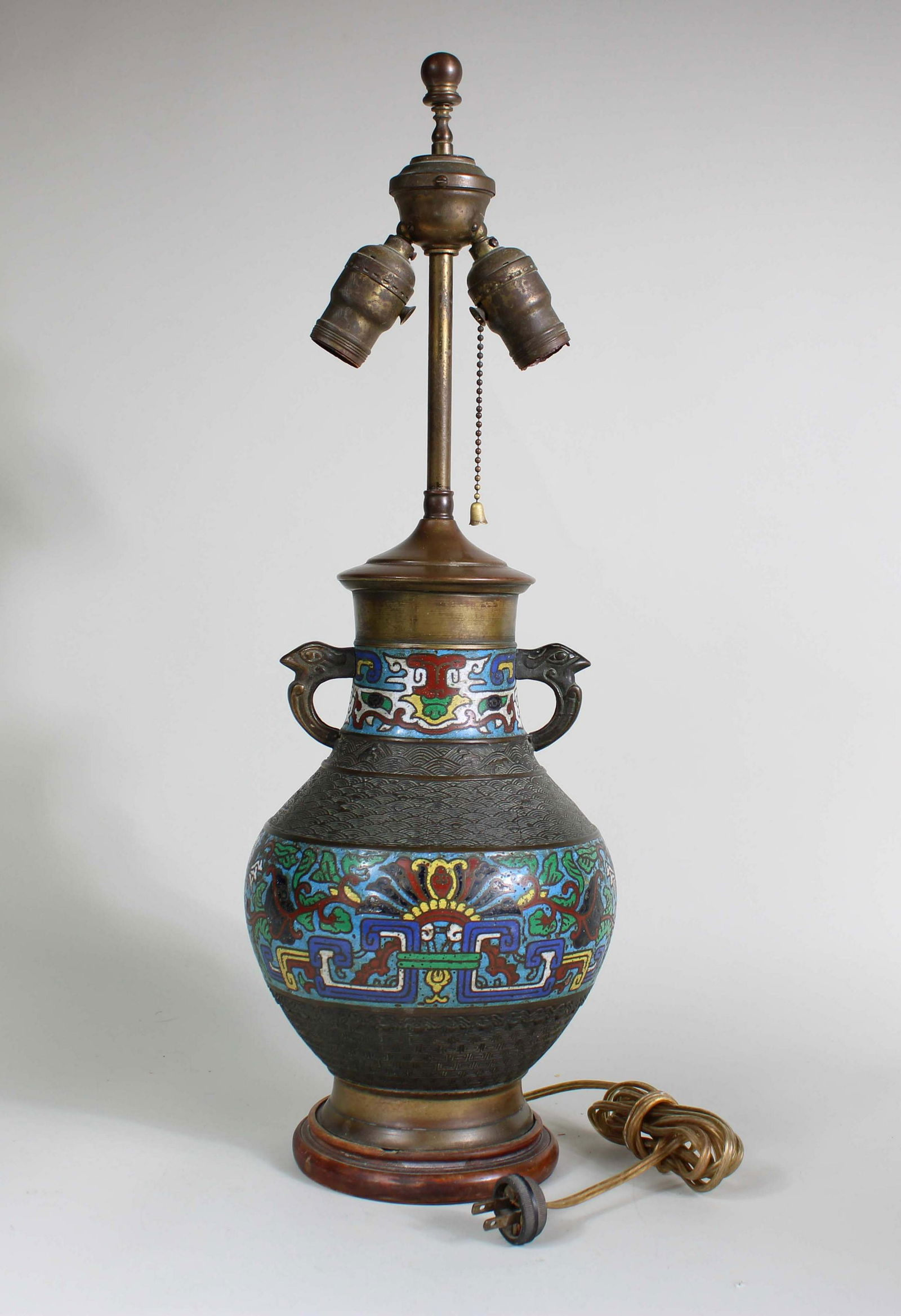 Chinese Champleve Enamel Vase (1 of 8)