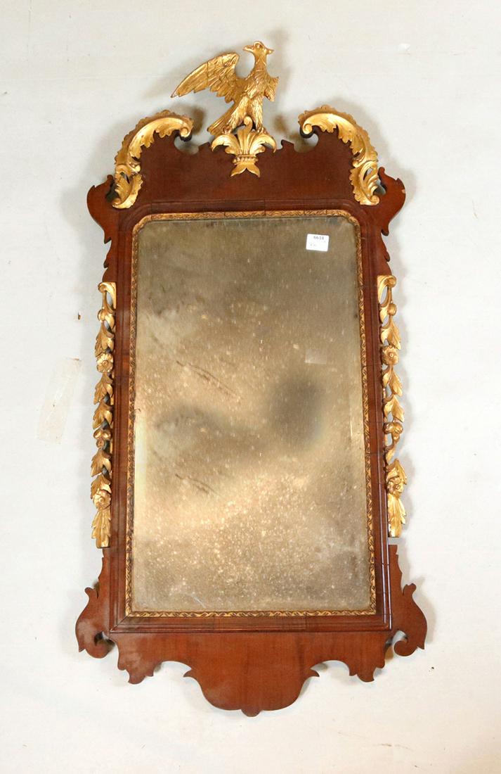 Federal Parcel-Gilt Mahogany Eagle-Finial Mirror (1 of 8)
