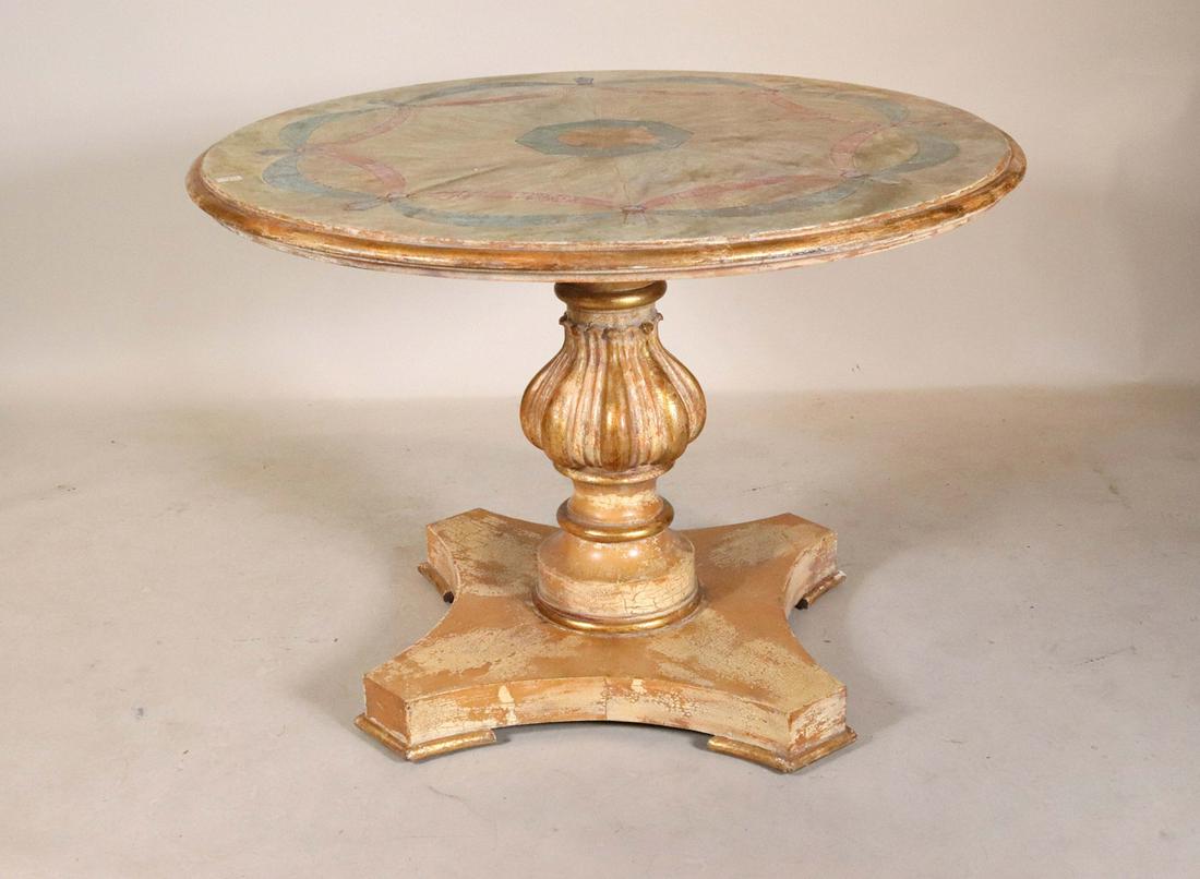 Baroque Style Paint-Decorated Center Table (1 of 9)