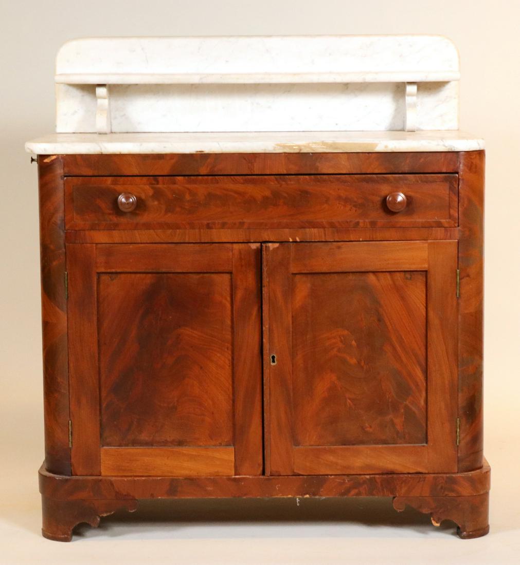 Victorian Marble Top Walnut Server (1 of 9)
