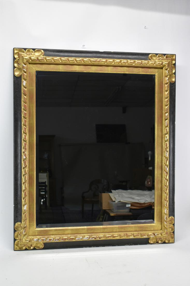 Beveled Hanging Wall Mirror Mounted in Frame (1 of 7)