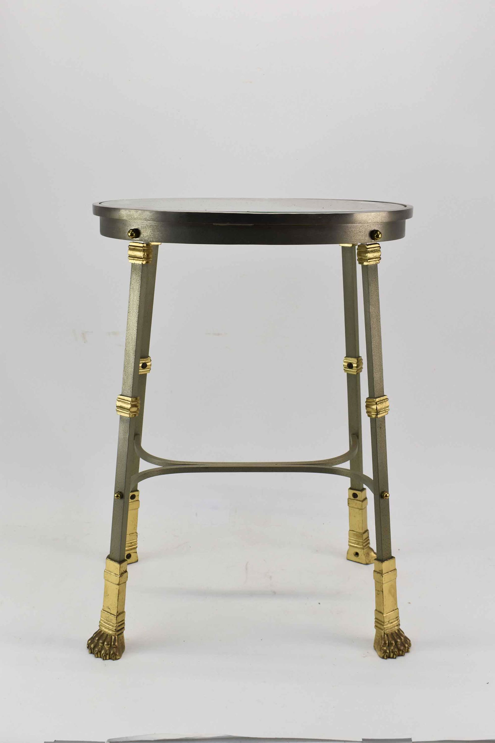 Modern Steal and Brass Occasional Table (1 of 6)
