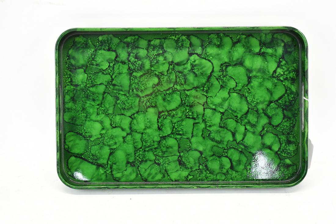 Ron Gordon Designs Green Lacquer Serving Tray (1 of 5)