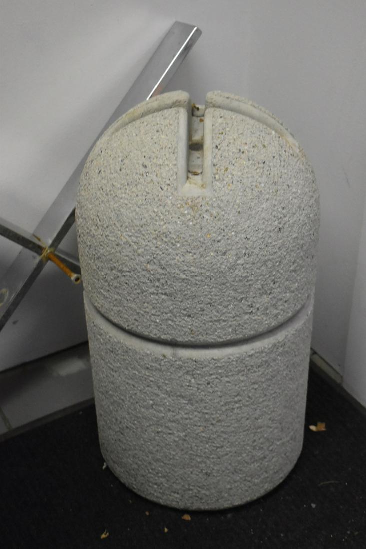 Modern Cast Concrete Pedestal Table Base (1 of 2)