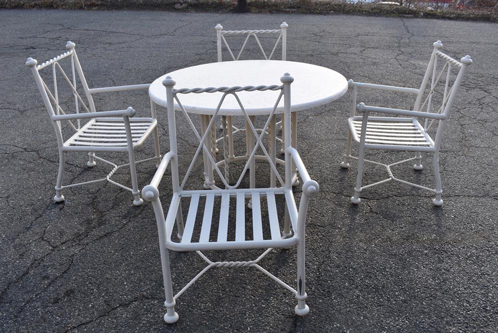 5 Piece Set of Pompeii Painted Patio Furniture (1 of 7)