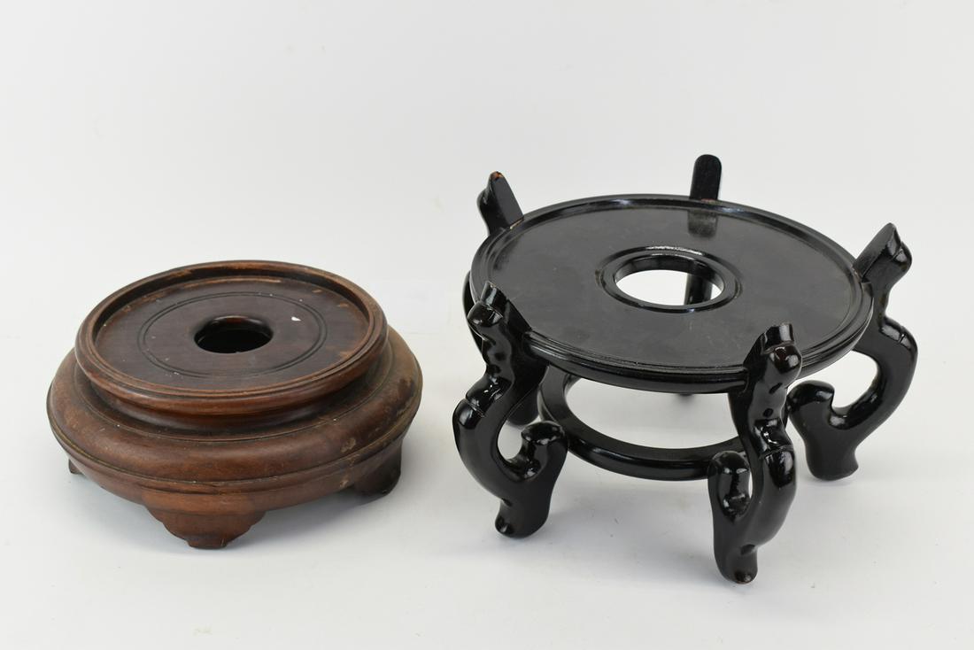 Two Hardwood Plant/Planter Stands (1 of 4)