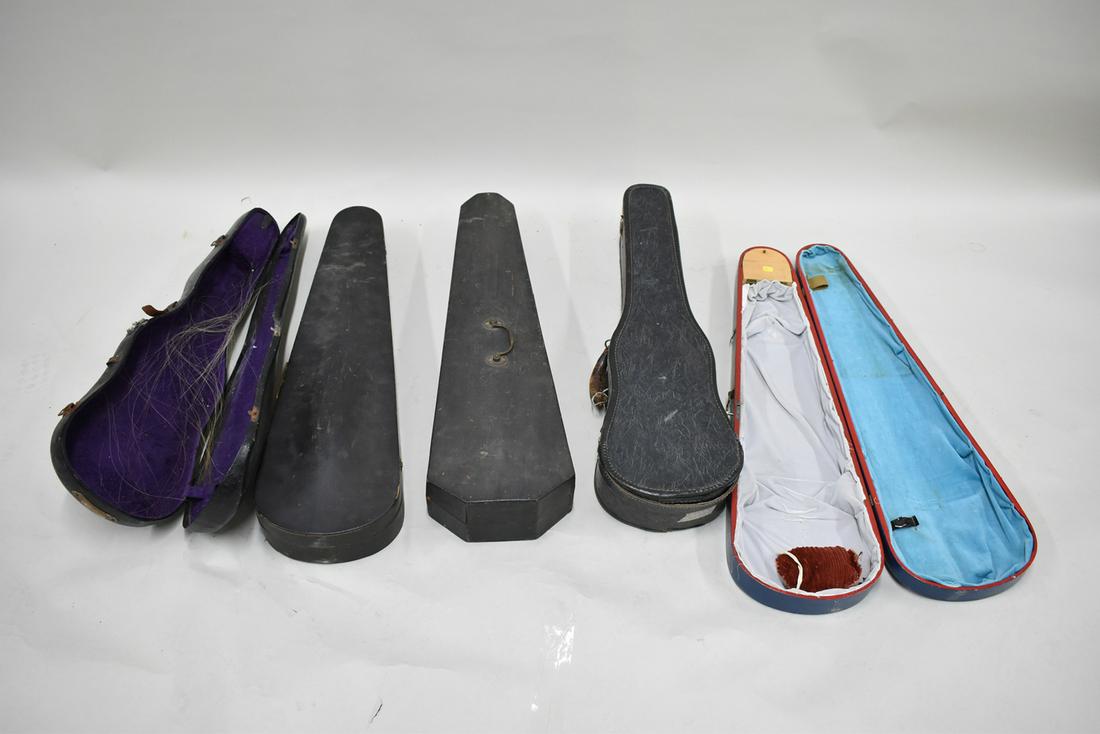 Group of Five Assorted Violin Cases (1 of 4)