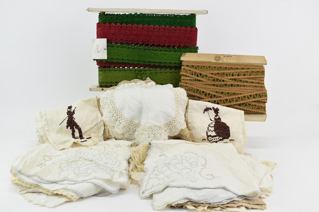 Group of Assorted Hand Made Table Linens (1 of 7)