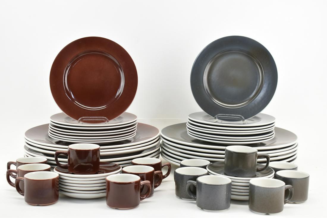 Large Group of Krizia Red and Grey Tablewares (1 of 5)