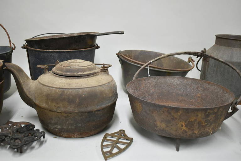 Group Of Iron Kitchen Equipment