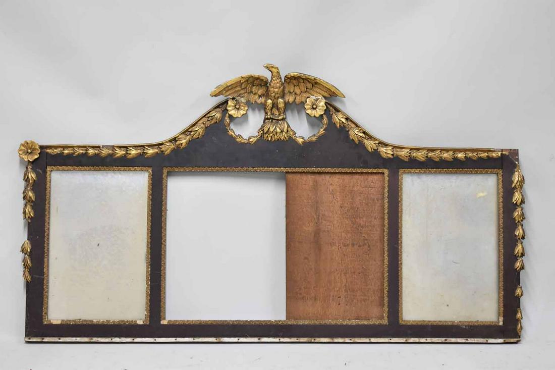 Federal Parcel-Gilt Mahogany Eagle-Finial Mirror (1 of 5)