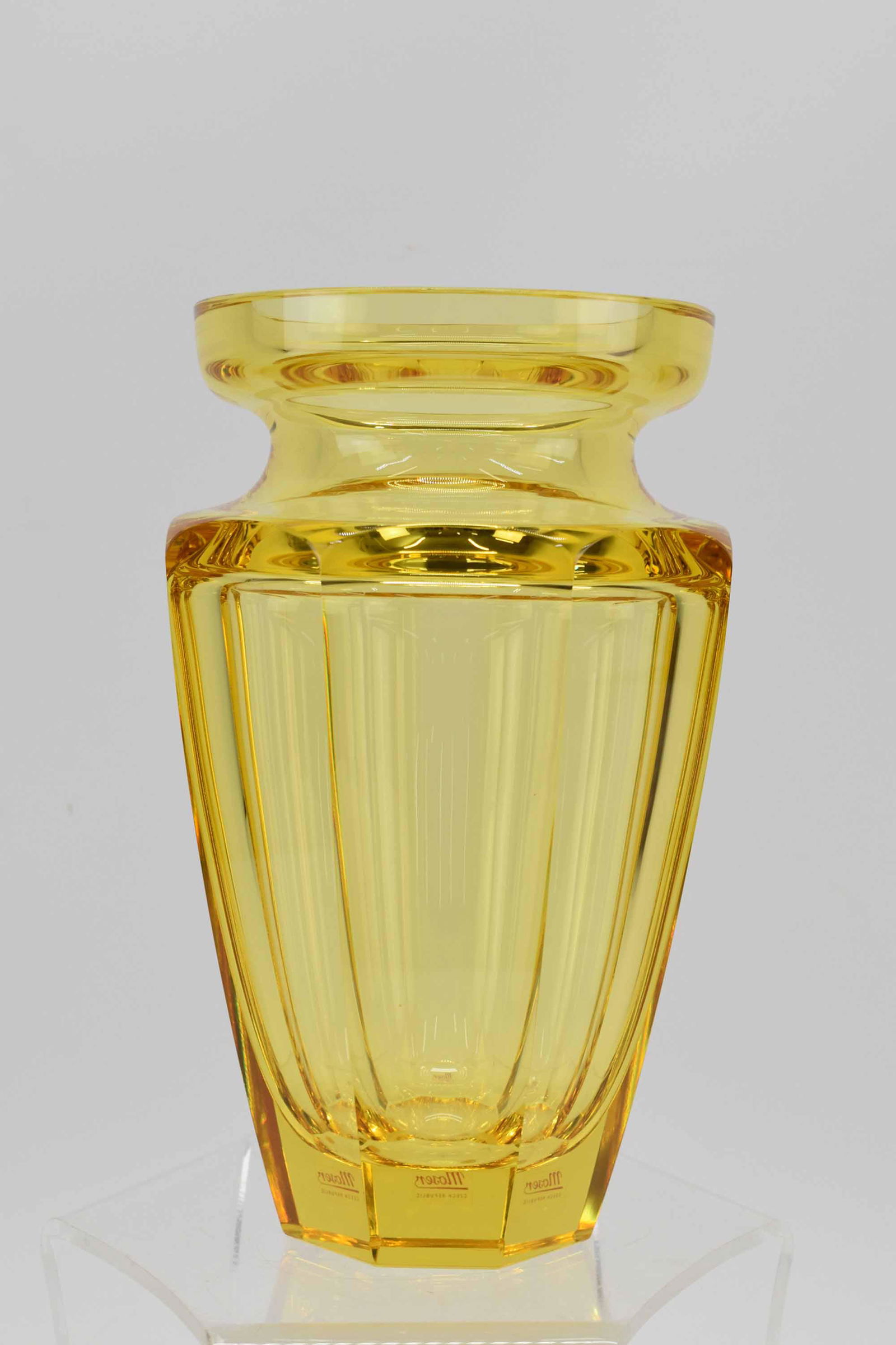 Moser Amber Glass Vase (1 of 5)