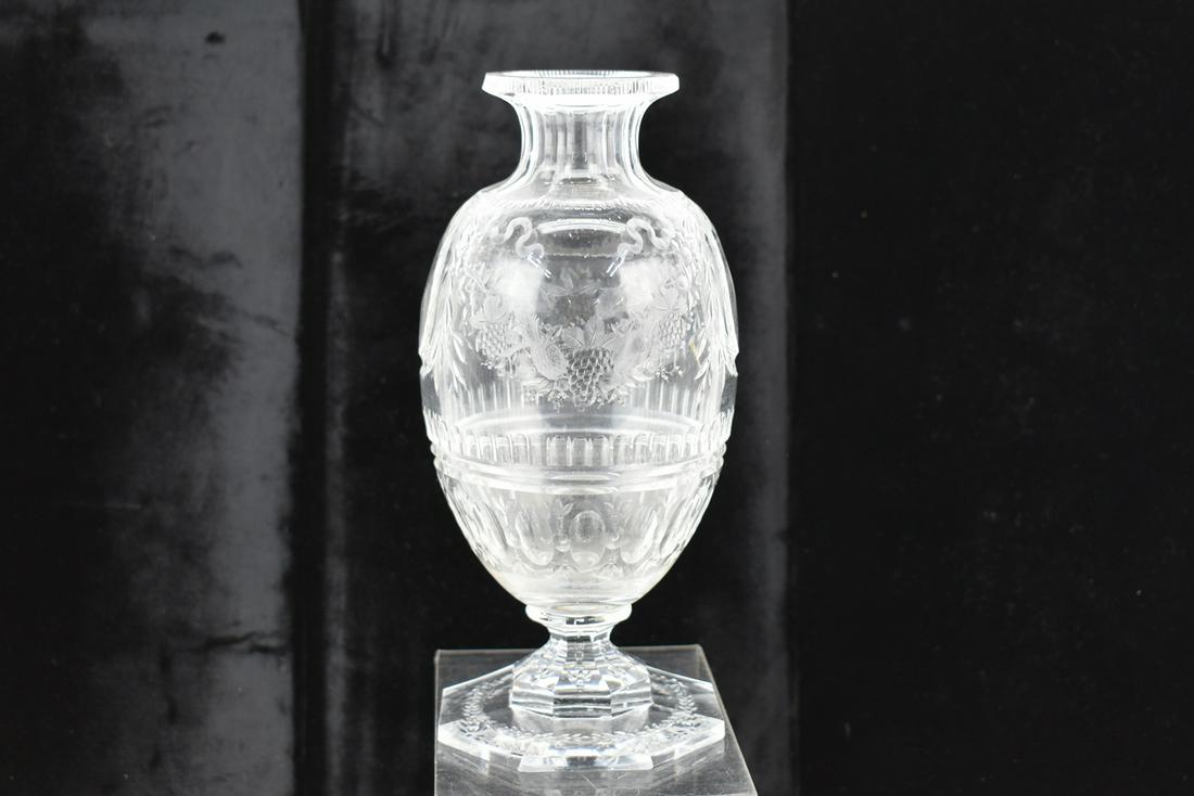 Antique Footed Cut Crystal Vase (1 of 7)