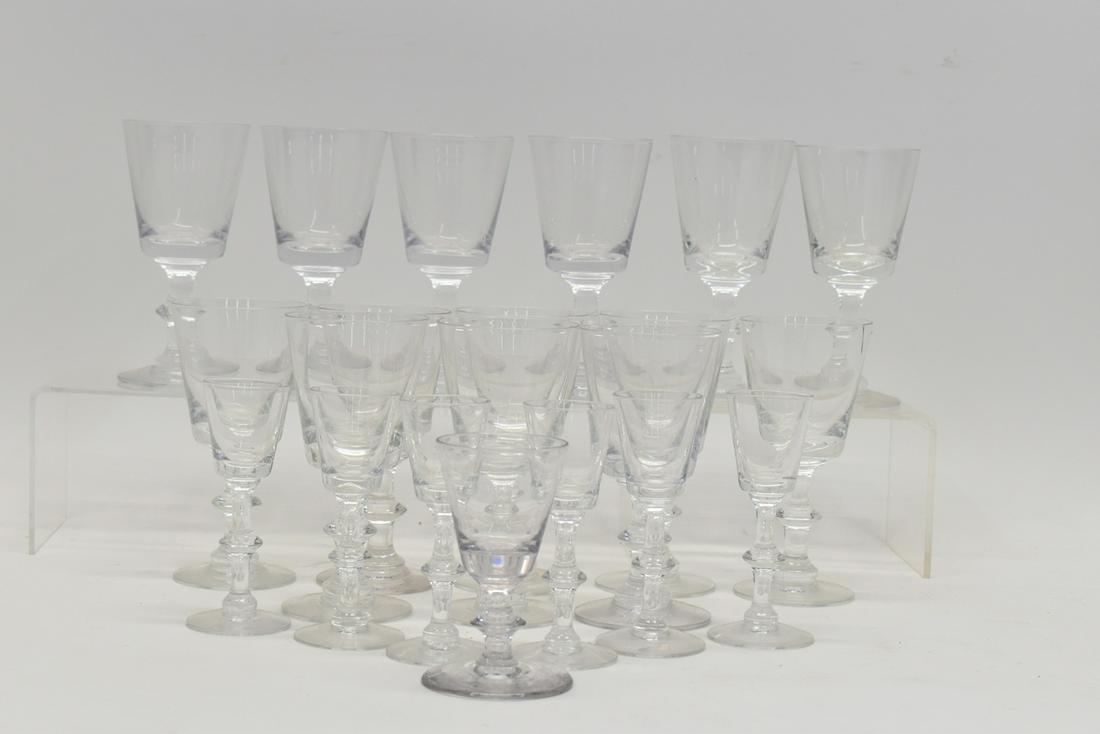 Partial Set of Colorless Glass Stemware (1 of 3)