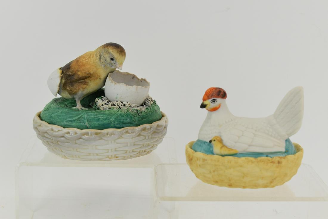 Antique Staffordshire Hen on Nest (1 of 6)