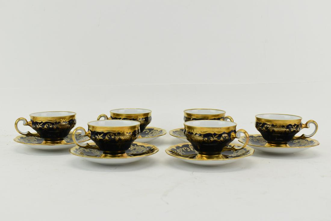 Echt Weimar Kobalt Blue Katharina Demi-Tasse Set (1 of 5)