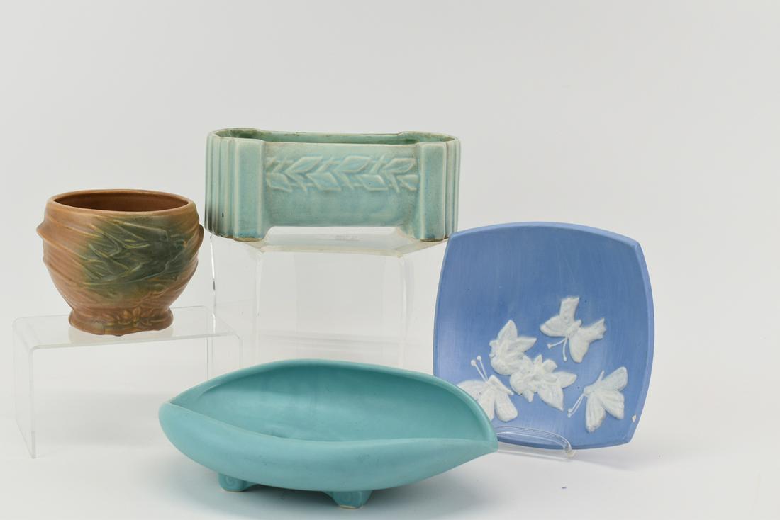 McCoy Pottery Blue Footed Bowl (1 of 8)