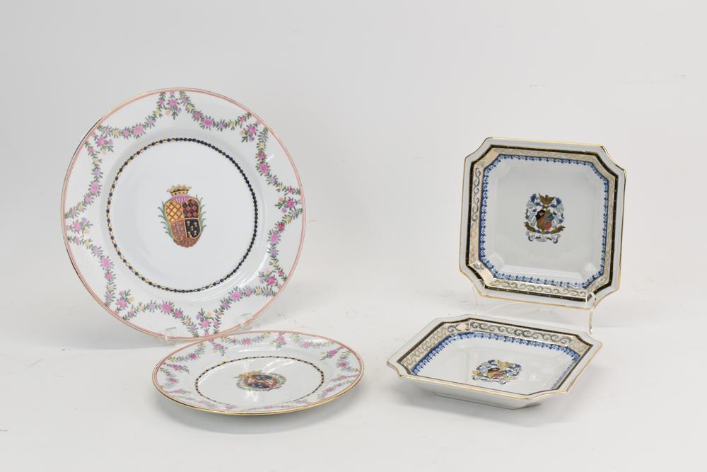 Two Modern Armorial Style Square Plates (1 of 7)