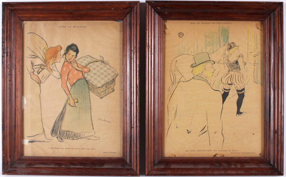 Two Lithographs from Le Rire, Lautrec & Steinlen (1 of 7)