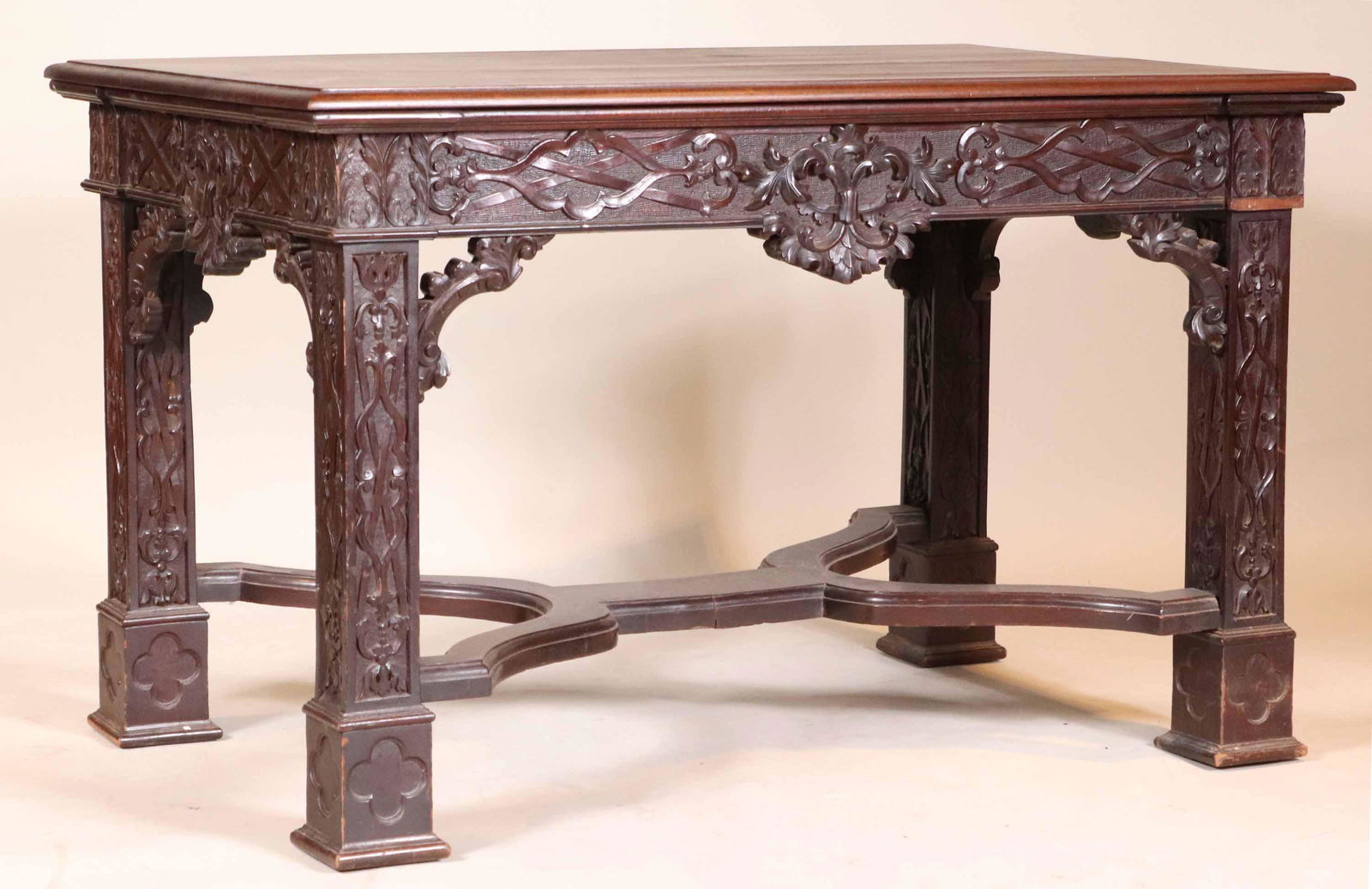 George III Style Mahogany Center Table (1 of 11)