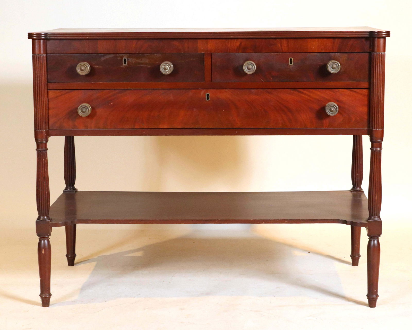 Federal Style Mahogany Dressing Table (1 of 8)