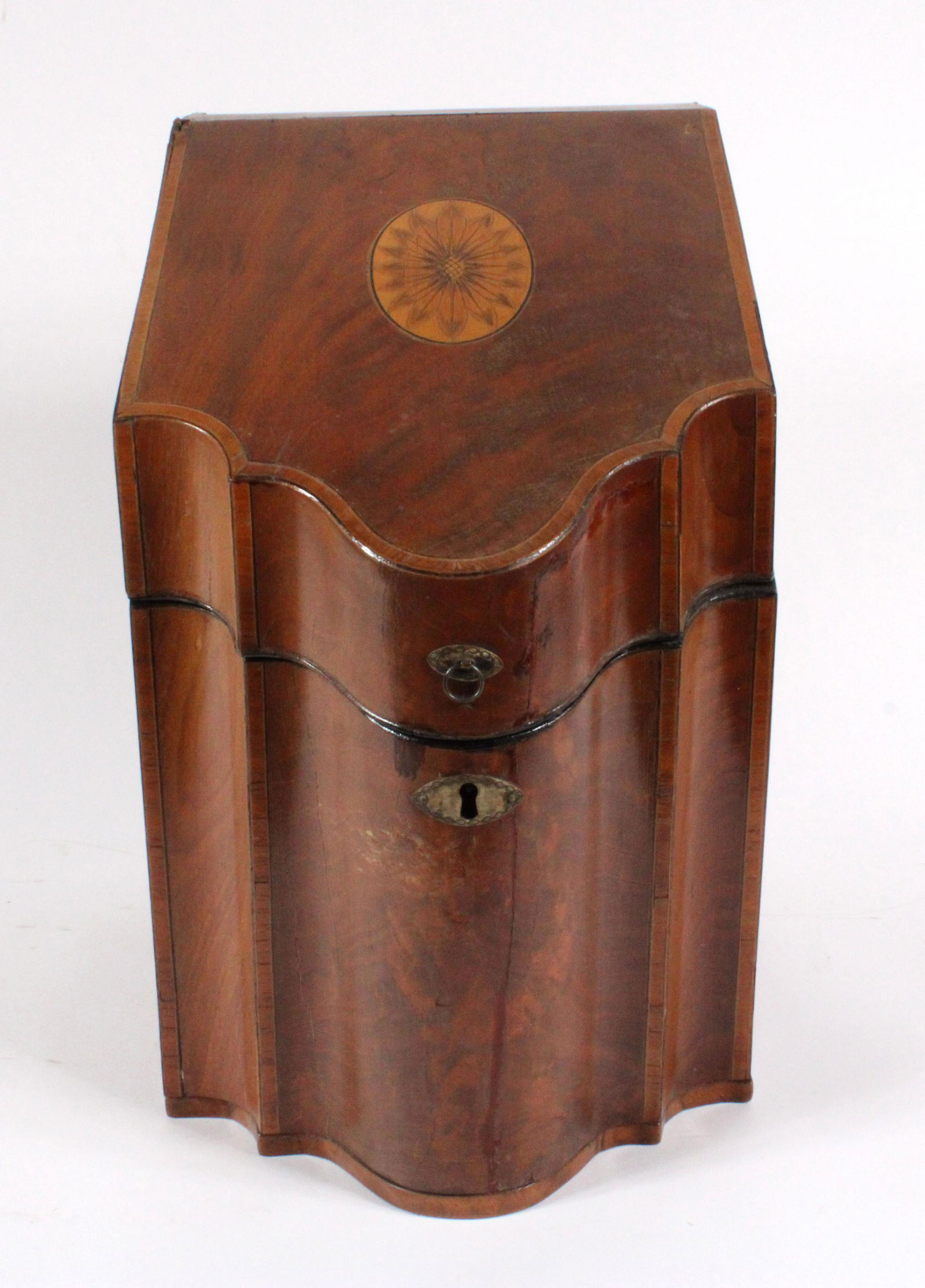 Regency Inlaid Mahogany Knife Box (1 of 6)