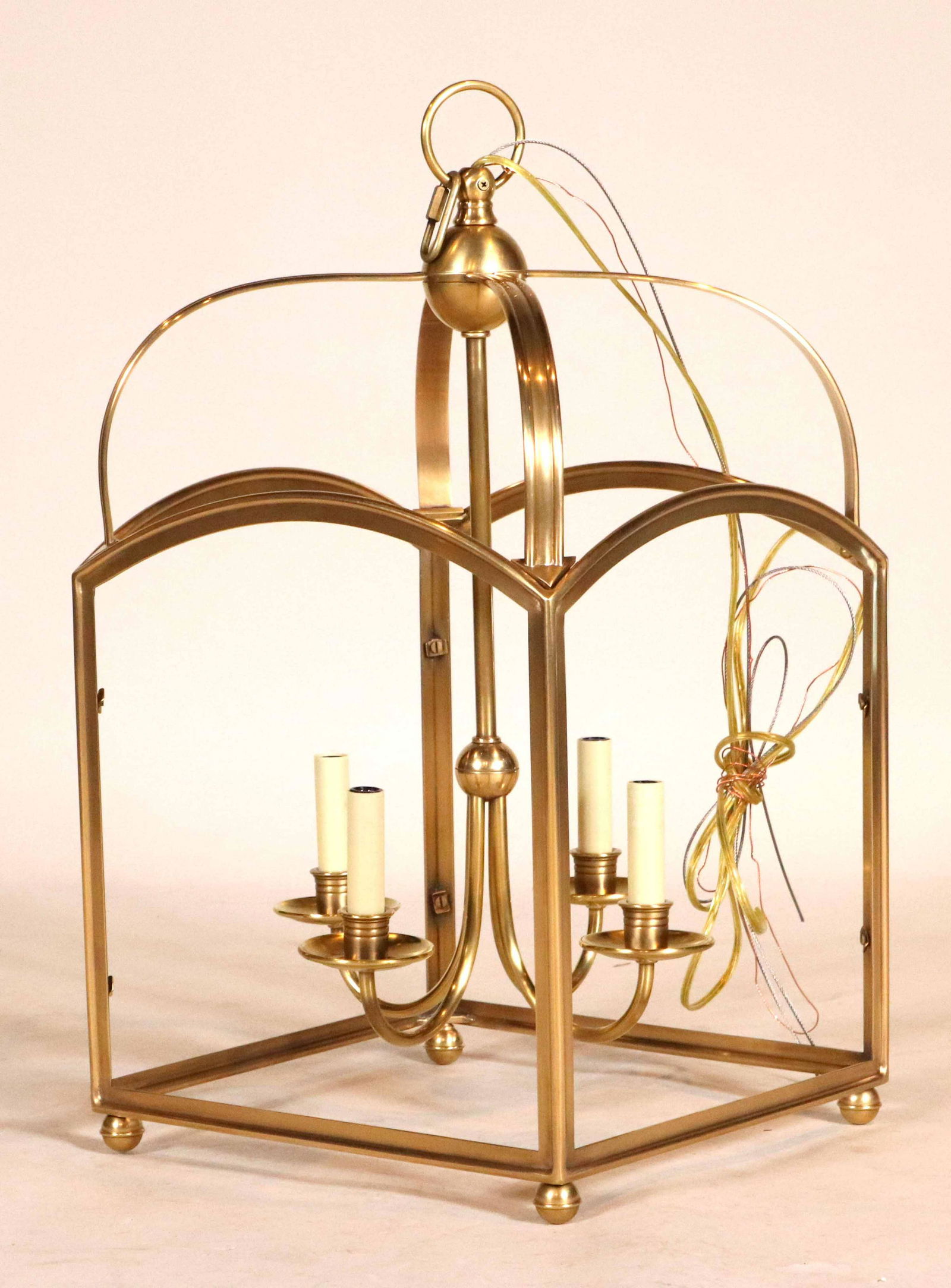 Arch Top Small Antique Brass Hall Lantern (1 of 8)