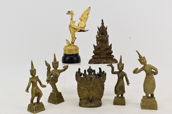 Vintage Brass Tibetan Four Faced Buddha (1 of 5)