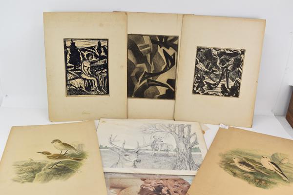 Large Group of Unframed Art (1 of 20)