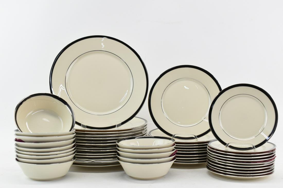 Partial Set of Lenox Black Royale Dinnerware (1 of 5)